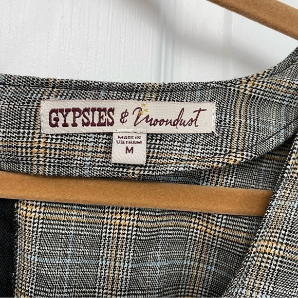 Gypsies & Moondust Plaid Dress Medium - Picture 4 of 9